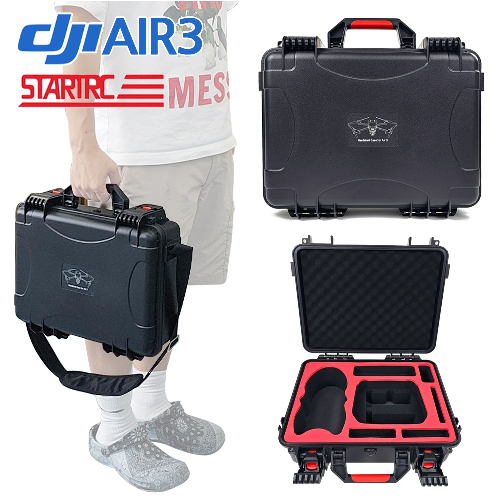 STARTRC DJI 에어3 AIR3 악세사리 배터리 조종기 보관 방수 하드 케이스 가방