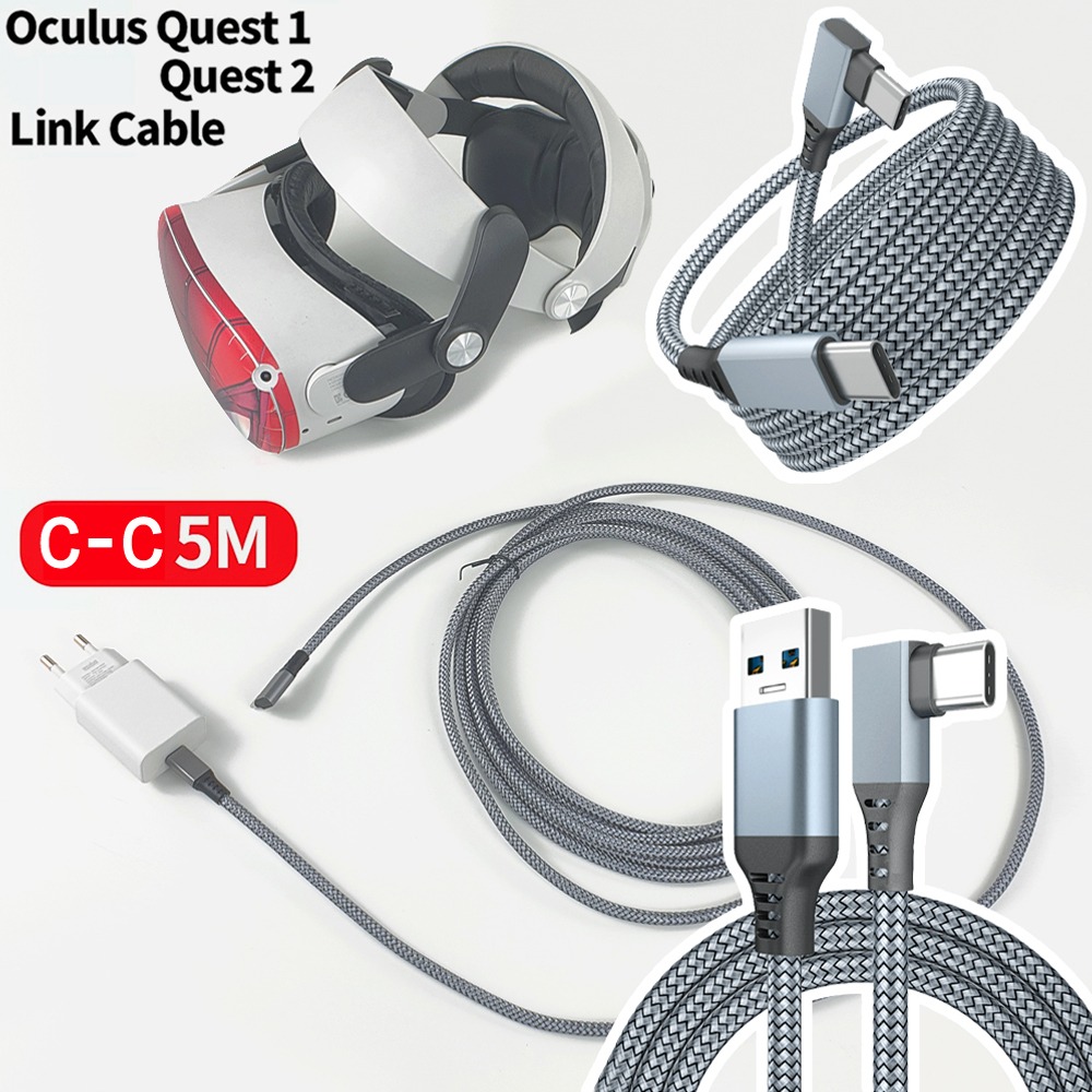 메타 오큘러스 퀘스트 2 3 피코 VR C타입 CtoC 3m 5m 링크 데이터 충전선