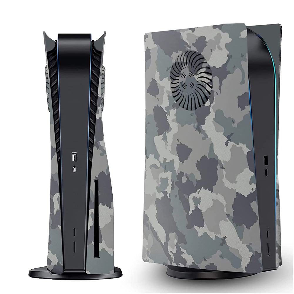 PS5 콘솔커버 케이스 카모 플레이트 쉘 통풍 발열방지 플스5 디스크 본체