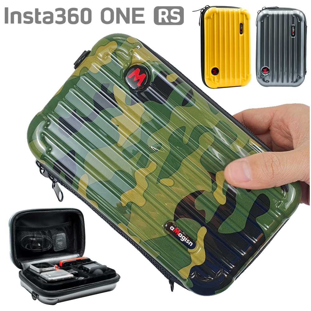 인스타 Insta 360 ONE RS 악세사리 하드 캐리어 수납 가방 케이스 파우치 손목 어깨끈 포함