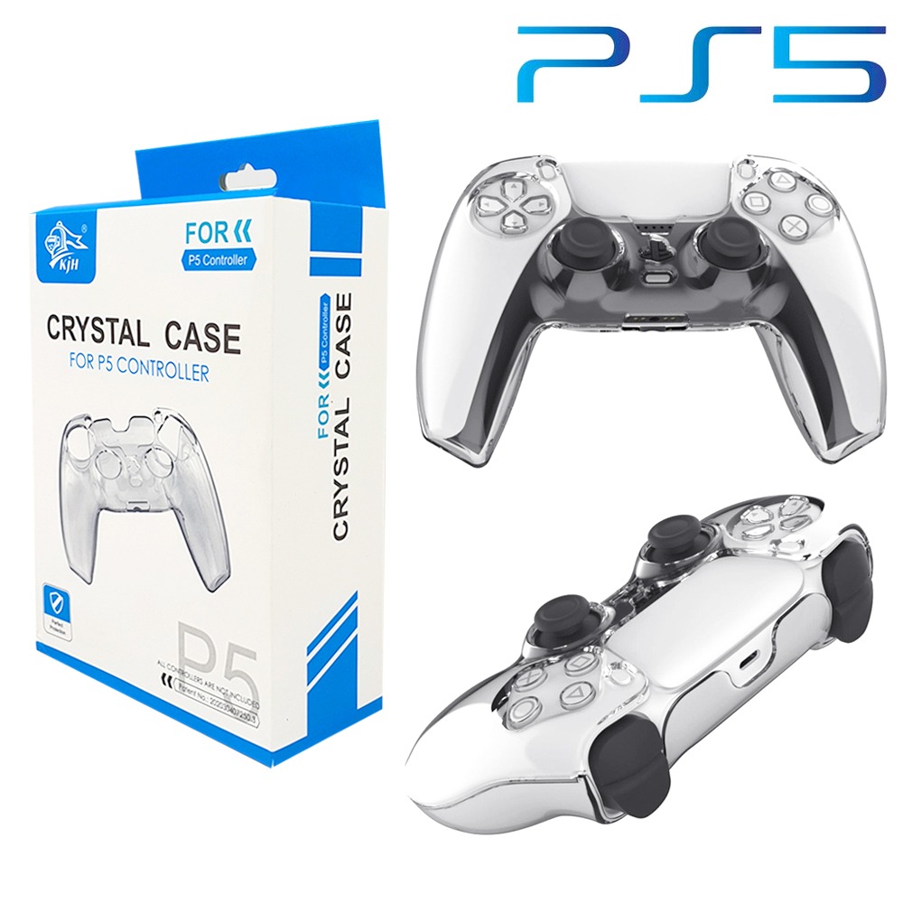 PS 플스 플레이스테이션 5 듀얼센스 신형 컨트롤러 패드 크리스탈 투명 보호 쉘 커버