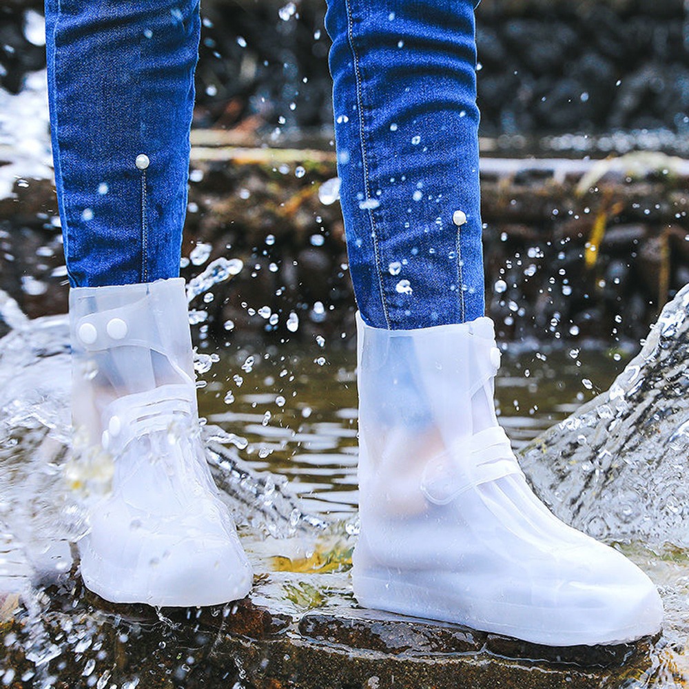 21cm 하이탑 여성 어린이 비신발 비오는날 비올때 레인 운동화 커버 덮개 장화 휴대용 실리콘 방수