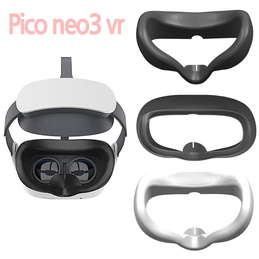 PICO 피코 네오 3 VR 안면 폼 실리콘 커버 땀 오염 코 빛샘 방지 가리개 화이트 블랙