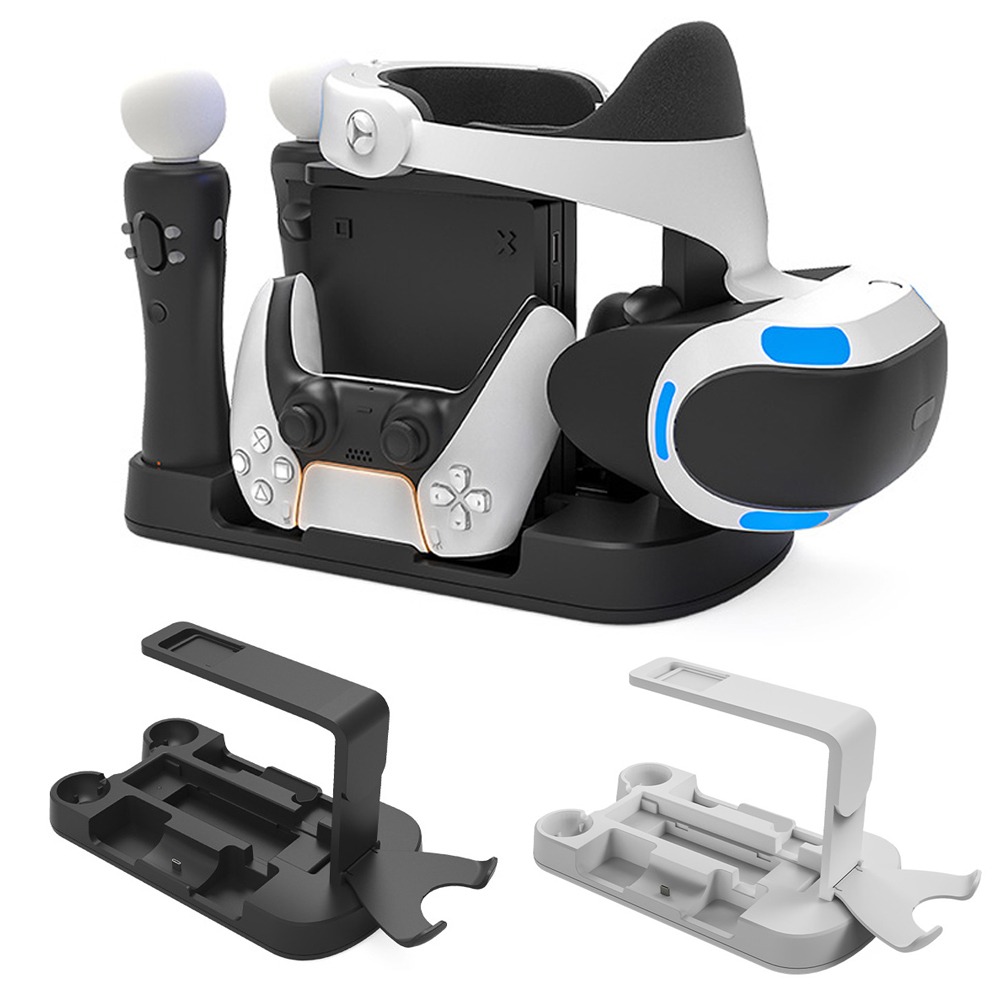 아이플레이 플스4 PS4 VR 프로세서 유닛 헤드셋 무브봉 듀얼센스 정리 멀티 충전 거치대 케이스 스탠드