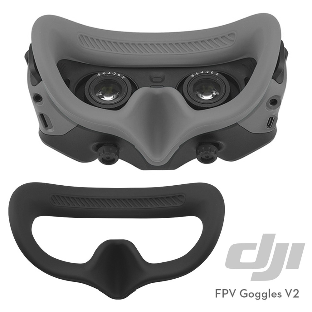 DJII 고글2 Goggles2 안면 폼 실리콘 커버 땀 오염 코 빛샘 방지 가리개 화이트 그레이