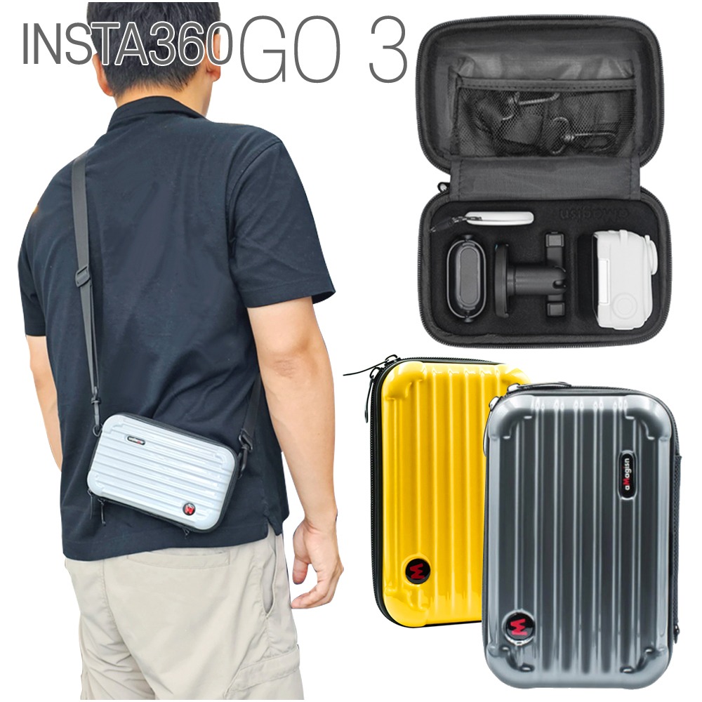 인스타 INSTA 360 go3 악세사리 하드 캐리어 가방 케이스 파우치 손목 어깨끈 포함