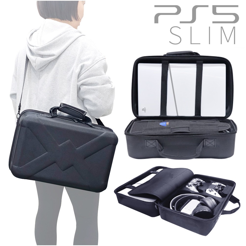 JYS 플스5슬림 PS5SLIM 가방 하드 케이스 숄더백 악세사리 수납