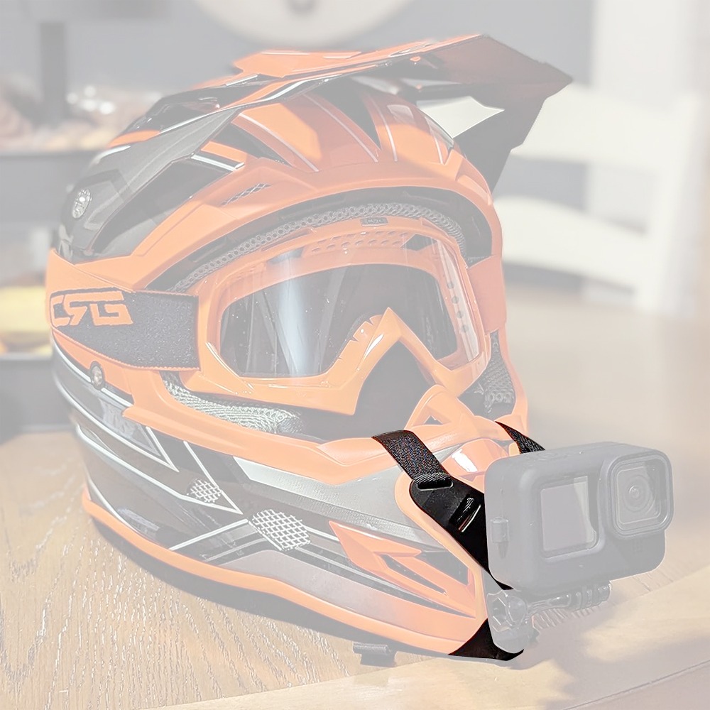 고프로 헬멧마운트 헬멧스트랩마운트 오토바이 1인칭 인스타360 휴대폰 오즈모 액션캠 호환